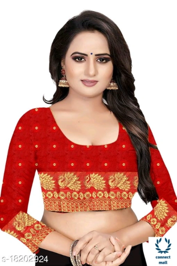 COTTON BASED JACQUARD SAREES  - Saree Length Size-5.5m Blouse Lenght Size:0.8, Cotton Silk, Zari Woves, pack of:1